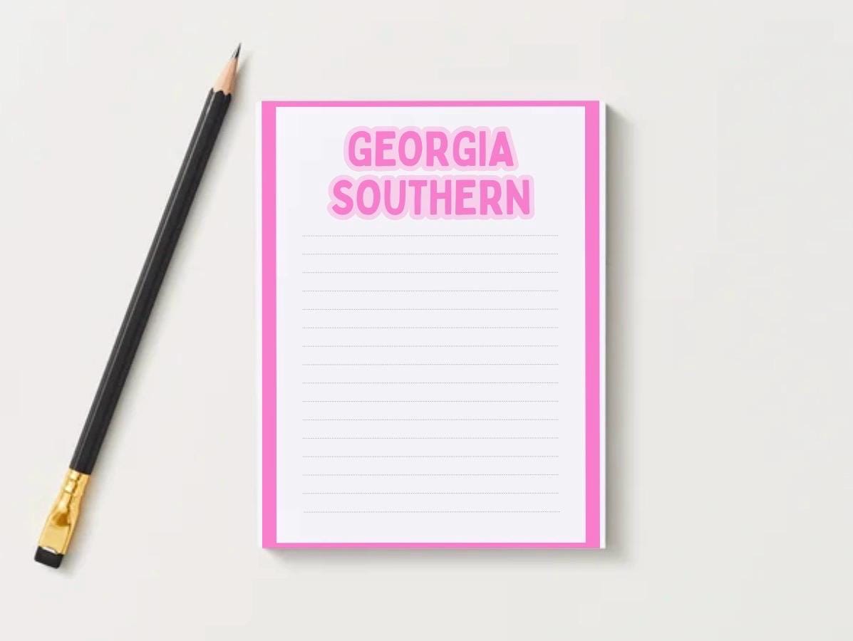 Georgia Southern University Notepad | Gameday Checklist, Eagle Fan Stationery