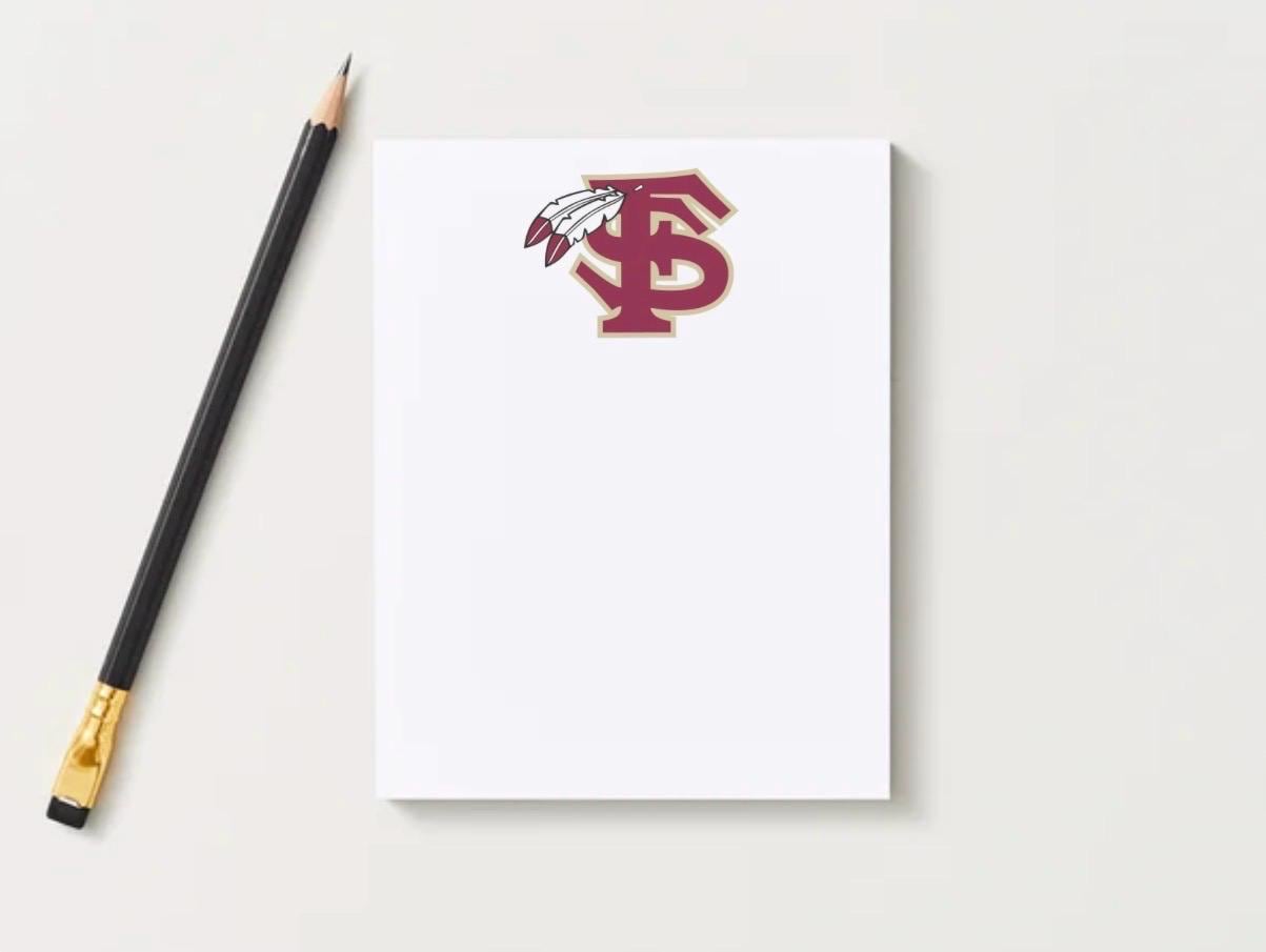 Florida State University Notepad | FSU Gameday Checklist | Seminole Fan Gift | College Student Stationery