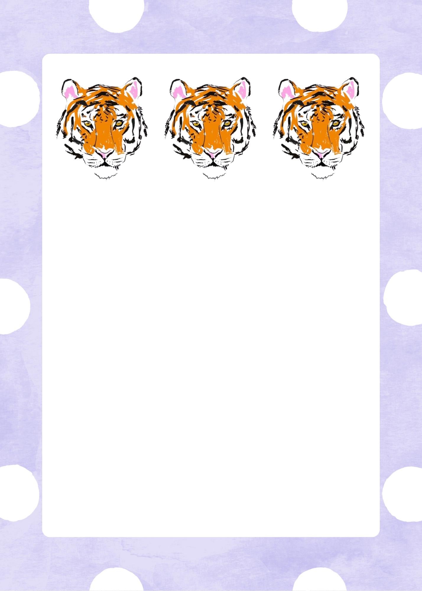 Clemson University Notepad | Clemson Gameday Checklist | Tiger Fan Gift | College Student Stationery