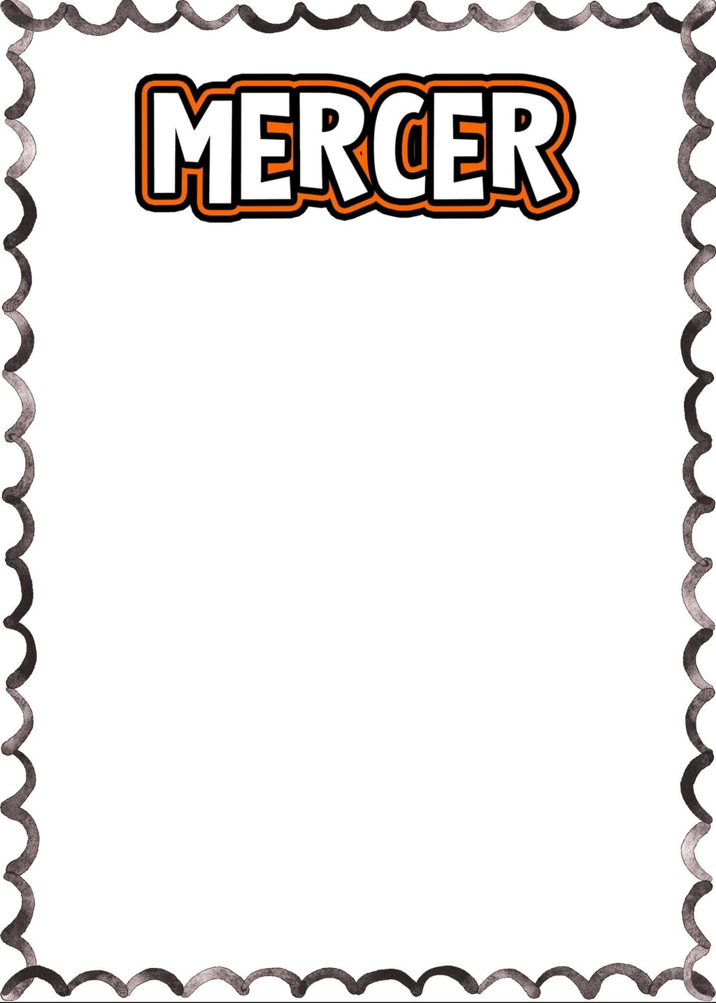Mercer University Notepad | Mercer Gameday Checklist | Bears Fan Gift | College Student Stationery