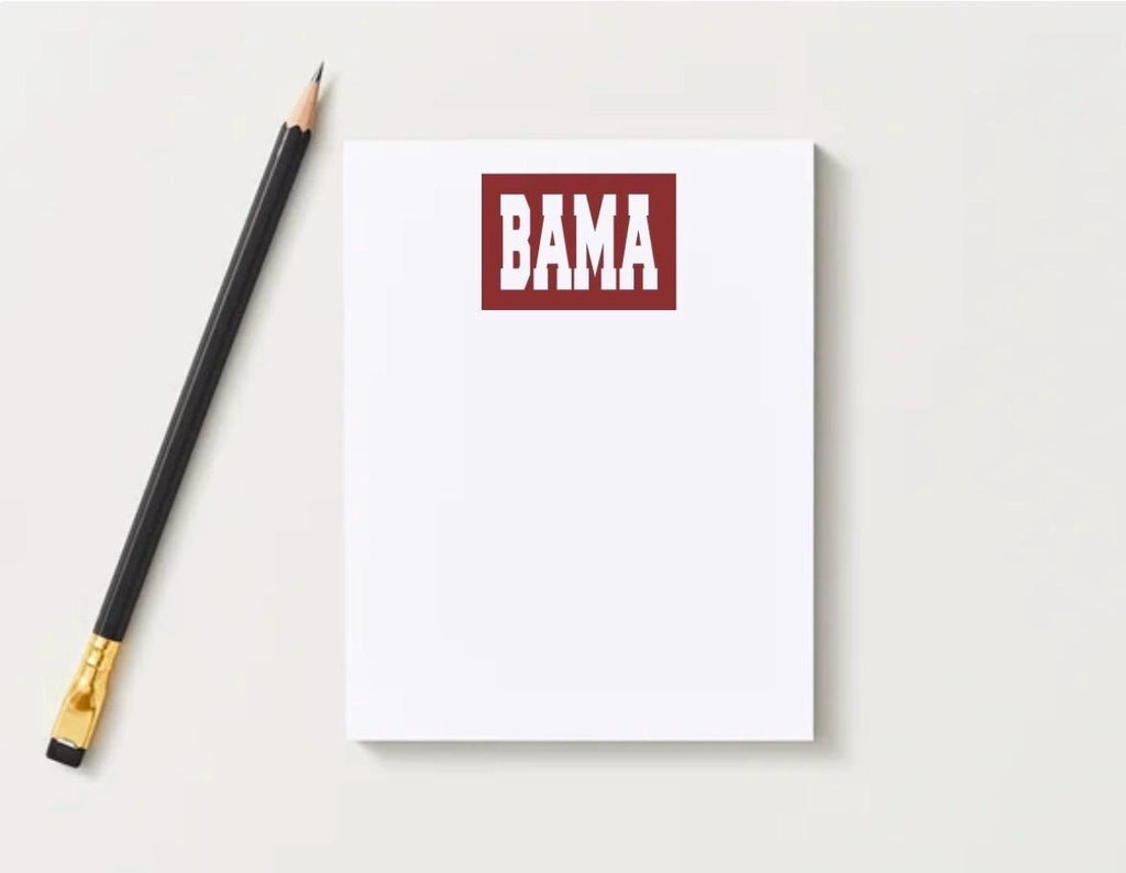 University of Alabama Notepad | Gameday Checklist, Roll Tide Stationery