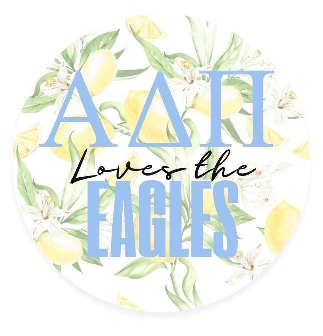 Alpha Delta Pi Game Day Button – Sorority Spirit Pin, Tailgate Accessory, Big Little Gift