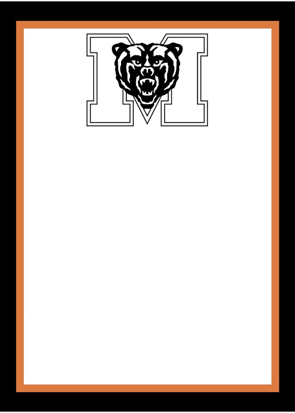 Mercer University Notepad | Mercer Gameday Checklist | Bears Fan Gift | College Student Stationery
