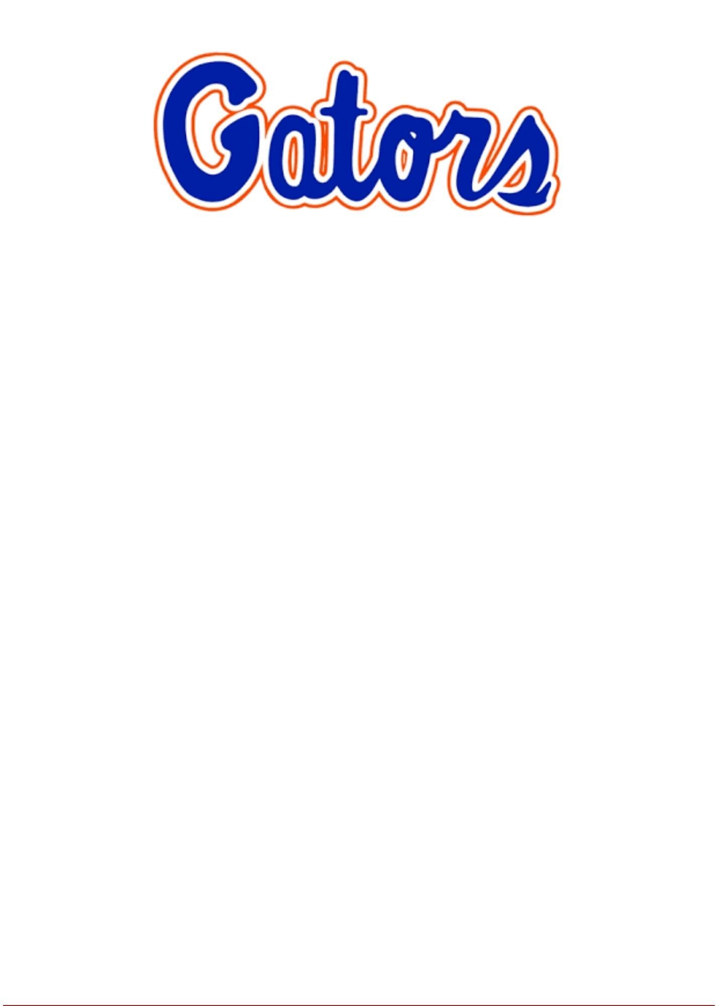 University of Florida Notepad | UF Gameday Checklist | Gator Fan Gift | College Student Stationery