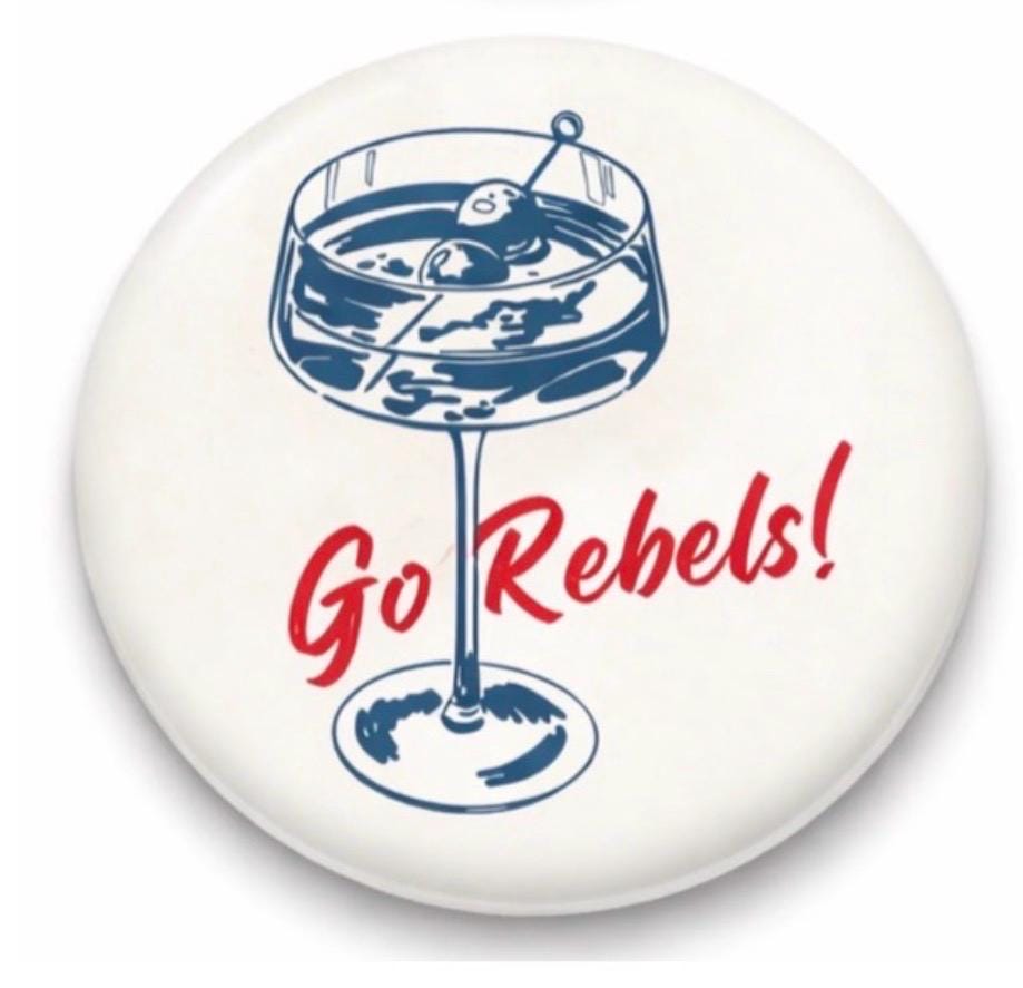 Ole Miss Rebels Game Day Button – Football Tailgate Accessory – Team Mom Pin