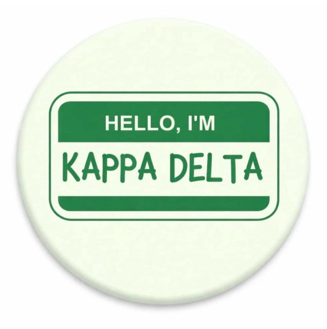 Kappa Delta Gameday Button | Sorority Pin, College Football Tailgate Accessory