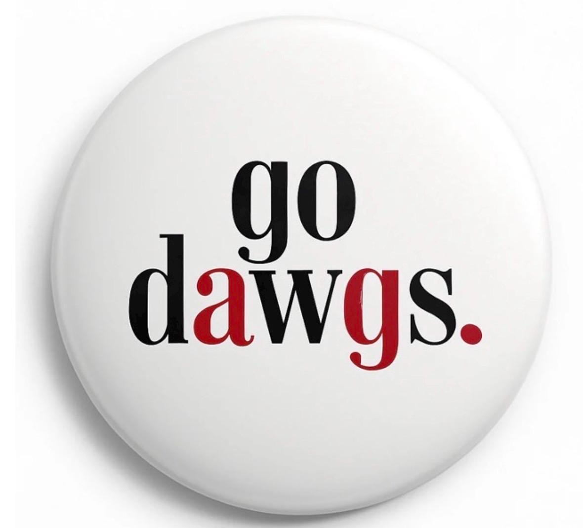 UGA Game Day Button – Georgia Bulldogs Spirit Pin – Tailgate Accessory
