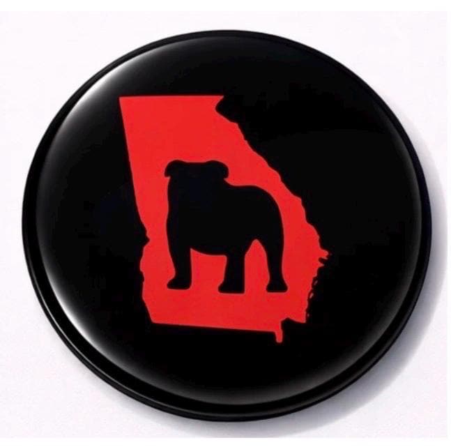 UGA Game Day Button – Georgia Bulldogs Spirit Pin – Tailgate Accessory – Sorority Day