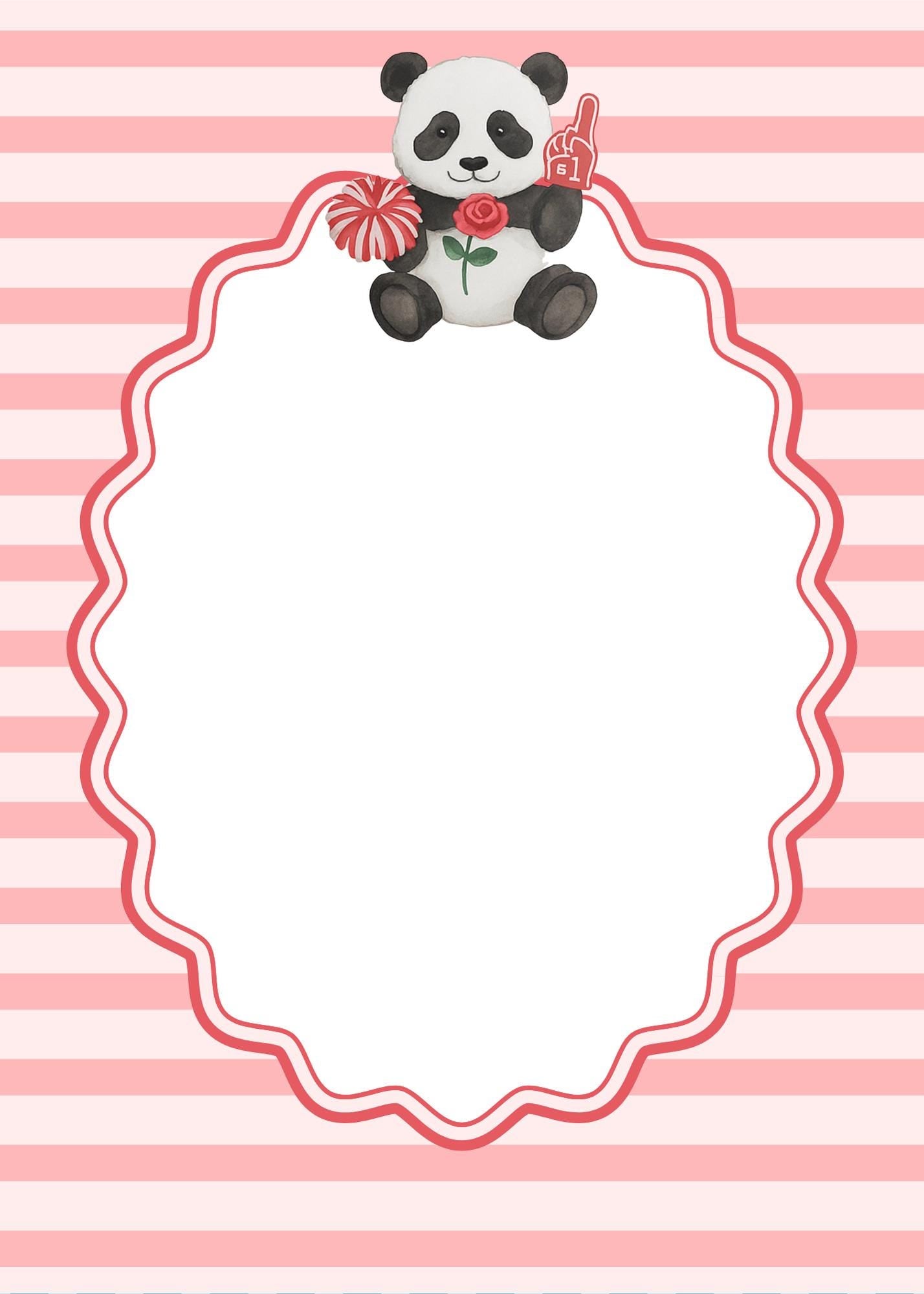 Alpha Omicron Pi Notepad | Panda Sorority Stationery | Big Little Gift