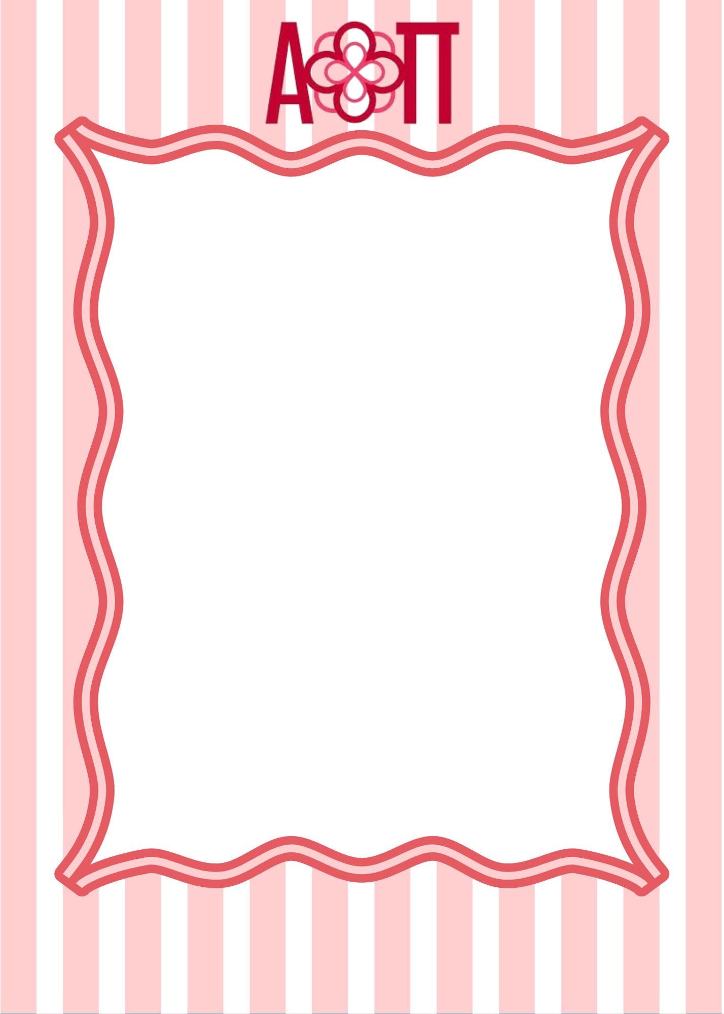 Alpha Omicron Pi Notepad | AOII Sorority Stationery | Big Little Gift | Campus Desk Pad