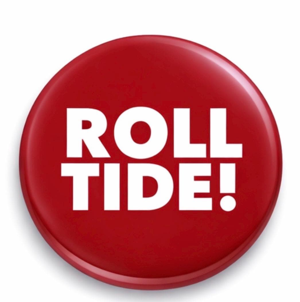 University of Alabama Gameday Button | Crimson Tide Roll Tide Fan Accessory