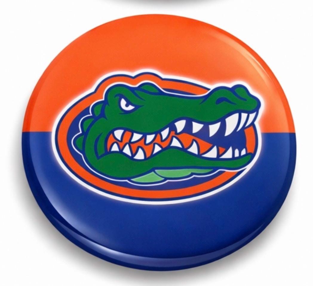 University of Florida Gators Gameday Button | SEC Football Pin | Tailgate Accessory
