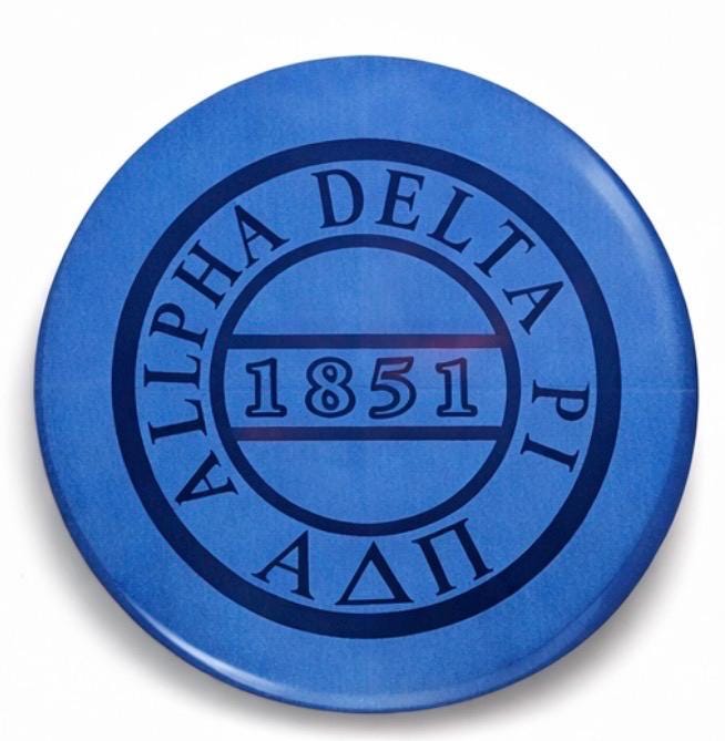 ADPi Game Day Button – Sorority Football Tailgate Accessory – Big Little Gift