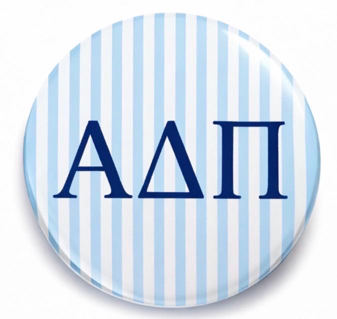 ADPi Game Day Button – Sorority Football Tailgate Accessory – Big Little Gift