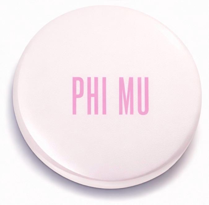 Phi Mu Gameday Button, Sorority Tailgate Accessory, Collegiate Pin
