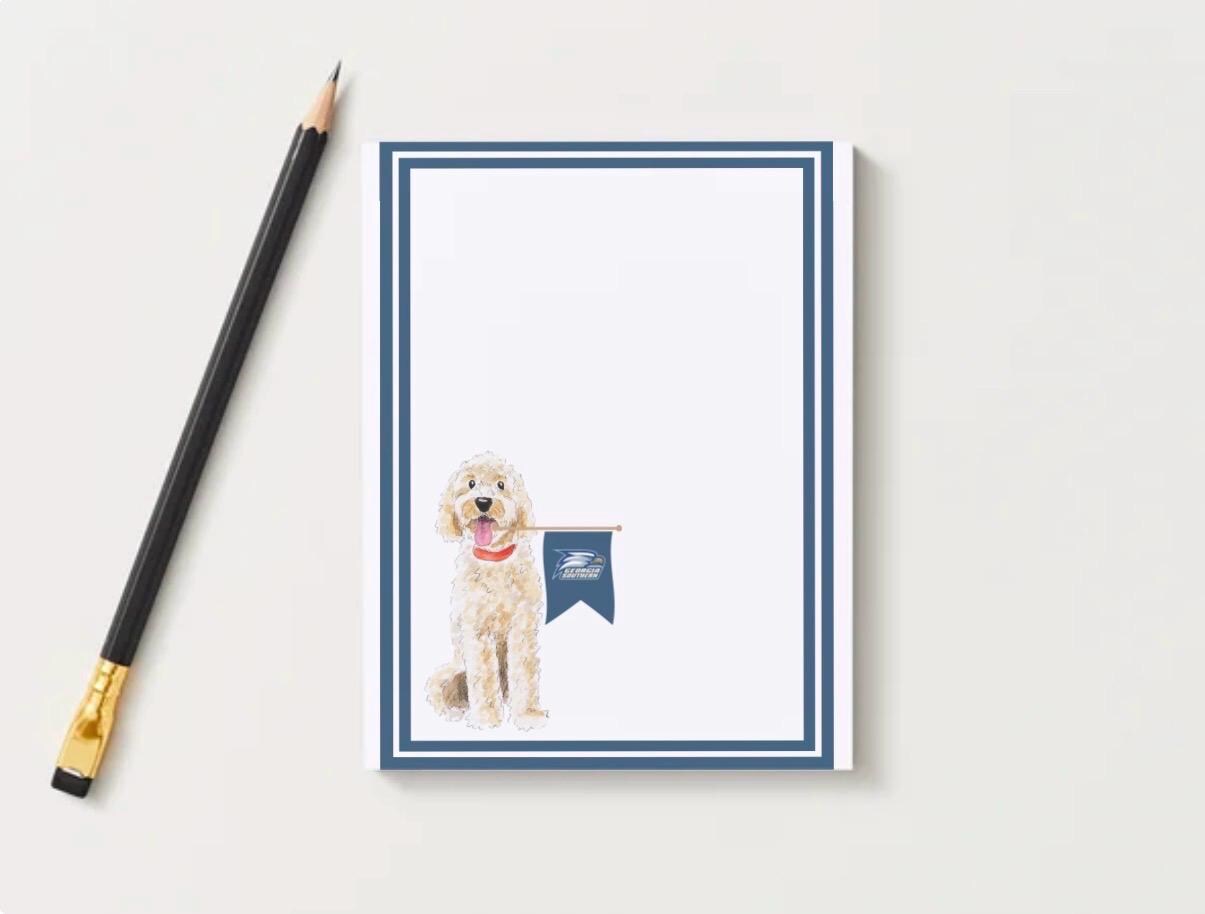 Goldendoodle Notepad | Dog Lover Stationery, Desk Pad, List Making Pages
