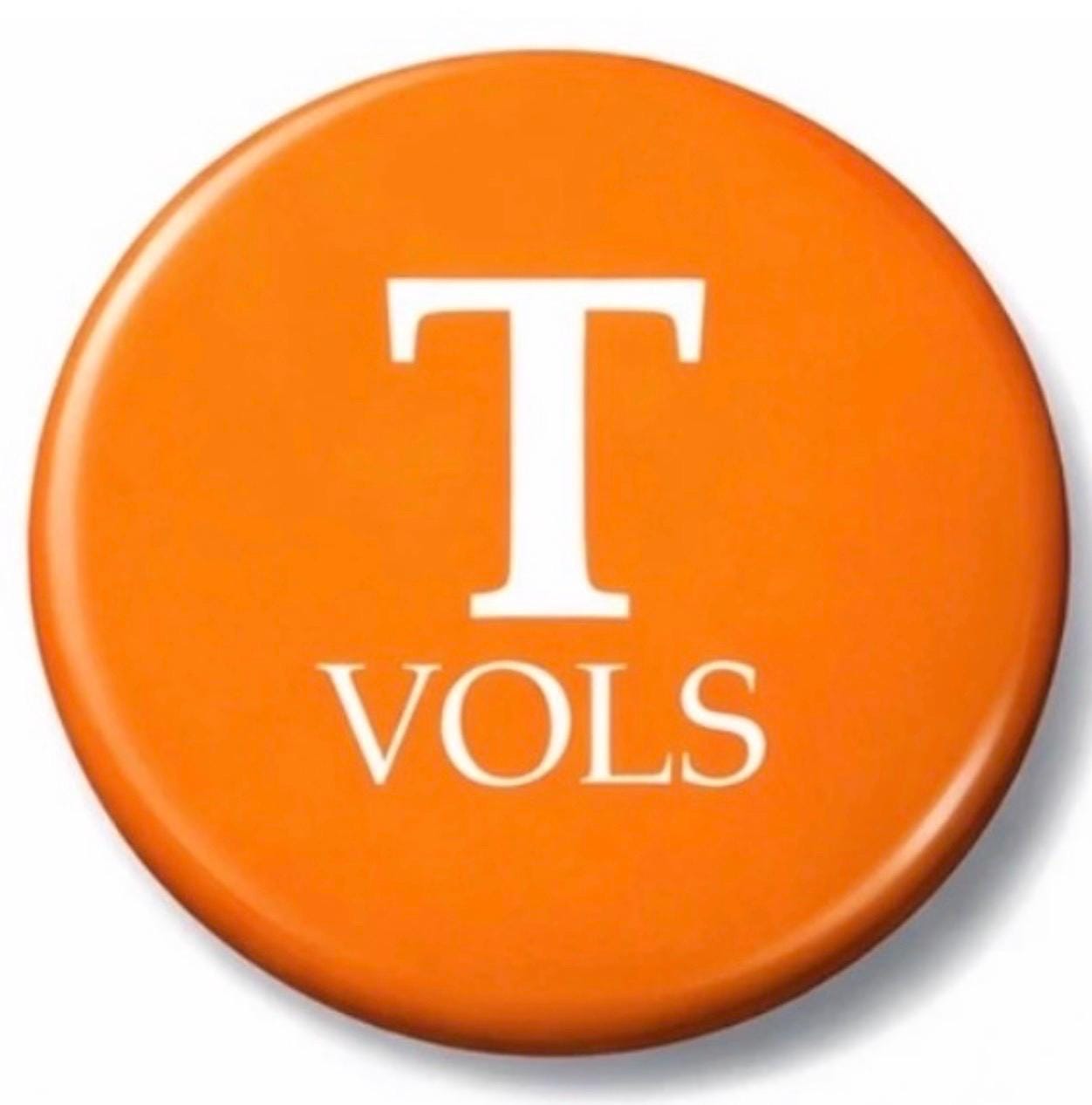 University of Tennessee Vols Game Day Button, College Football Tailgate Accessory