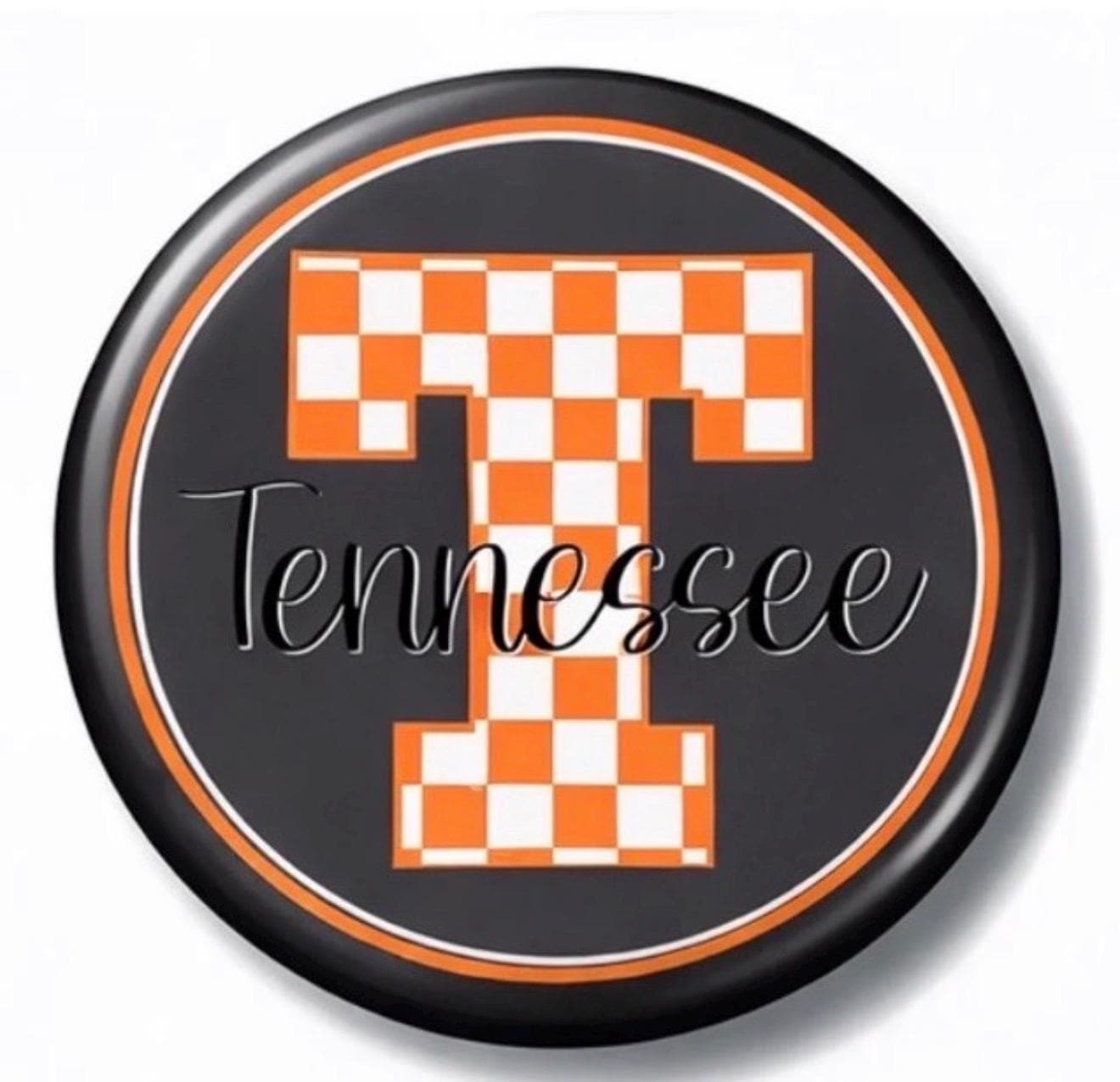 University of Tennessee Game Day Button, Vols Mascot Pin, College Football Accessory