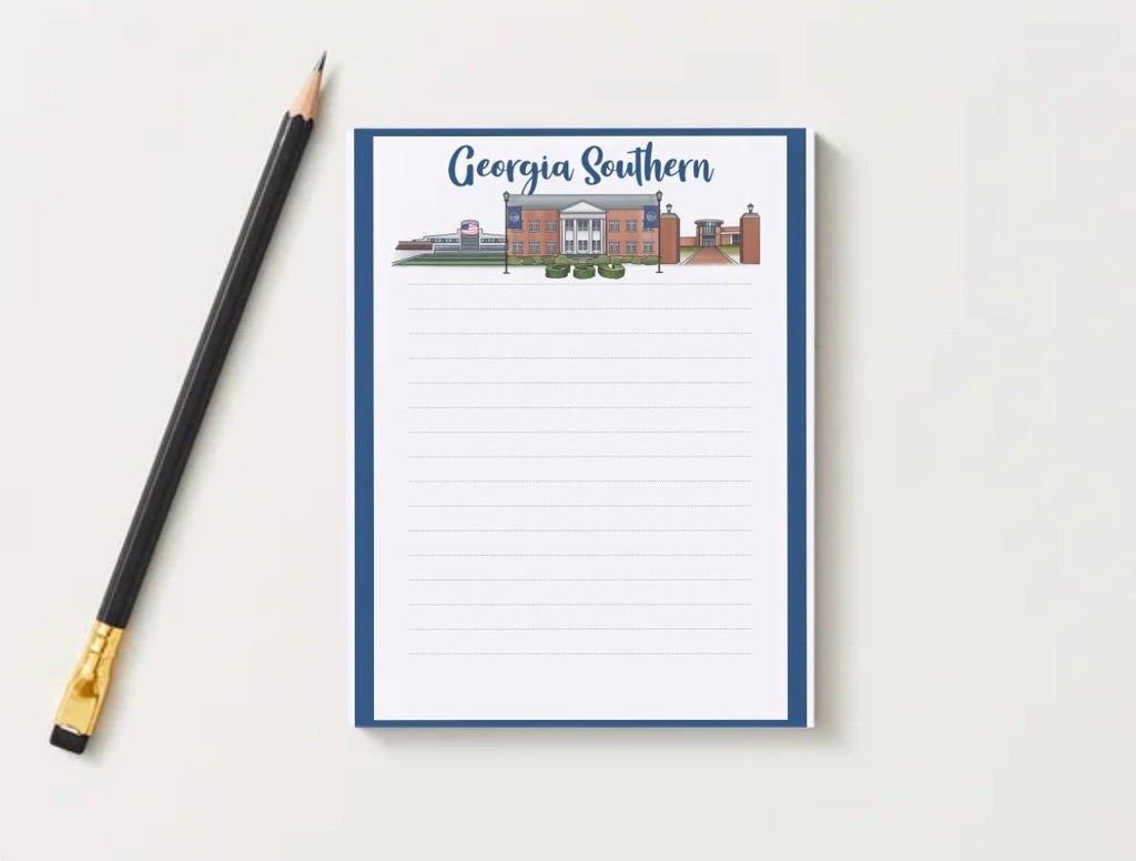 Georgia Southern University Notepad | Gameday Checklist, Eagle Fan Stationery