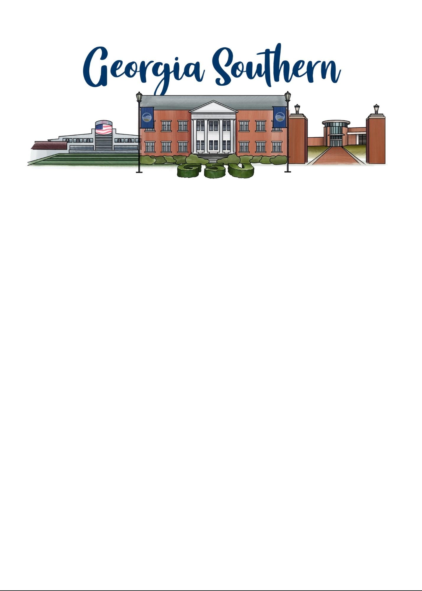 Georgia Southern University Notepad | Gameday Checklist, Eagle Fan Stationery