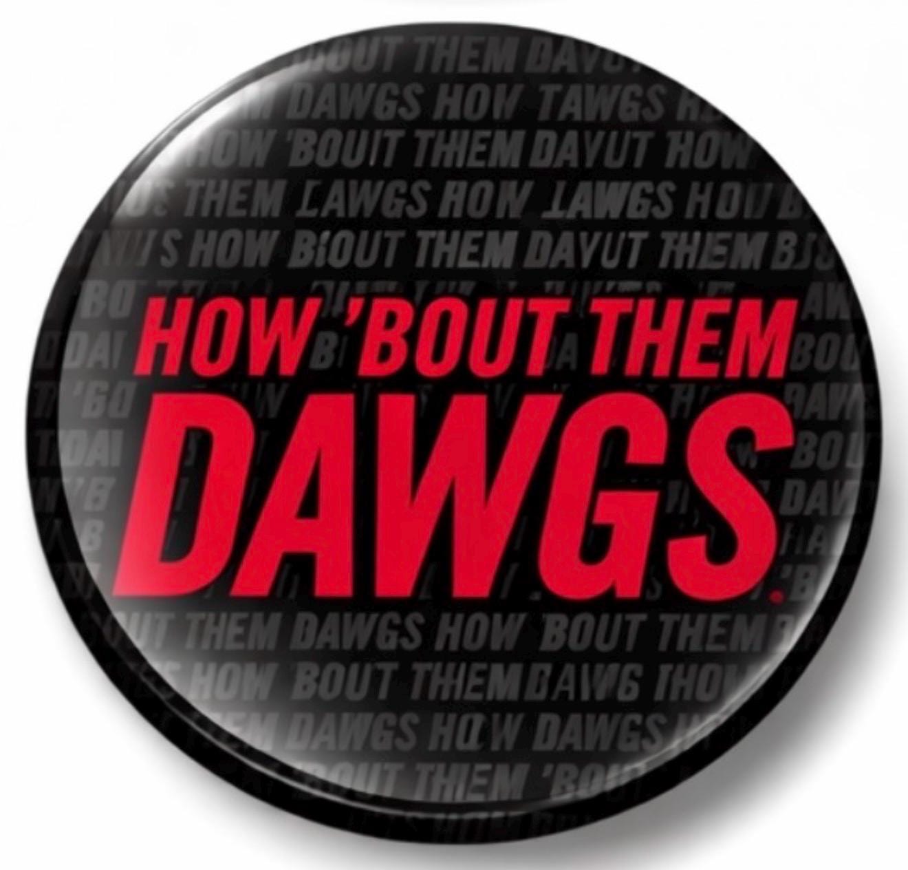 UGA Game Day Button – Georgia Bulldogs Spirit Pin – Tailgate Accessory – Sorority Event