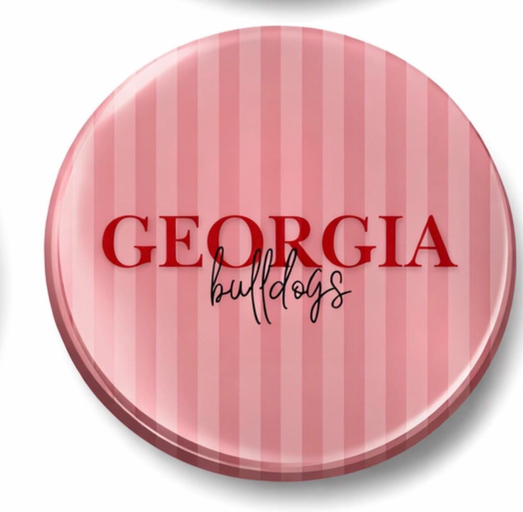 UGA Game Day Button – Georgia Bulldogs Theta Sorority Pin – Tailgate Accessory