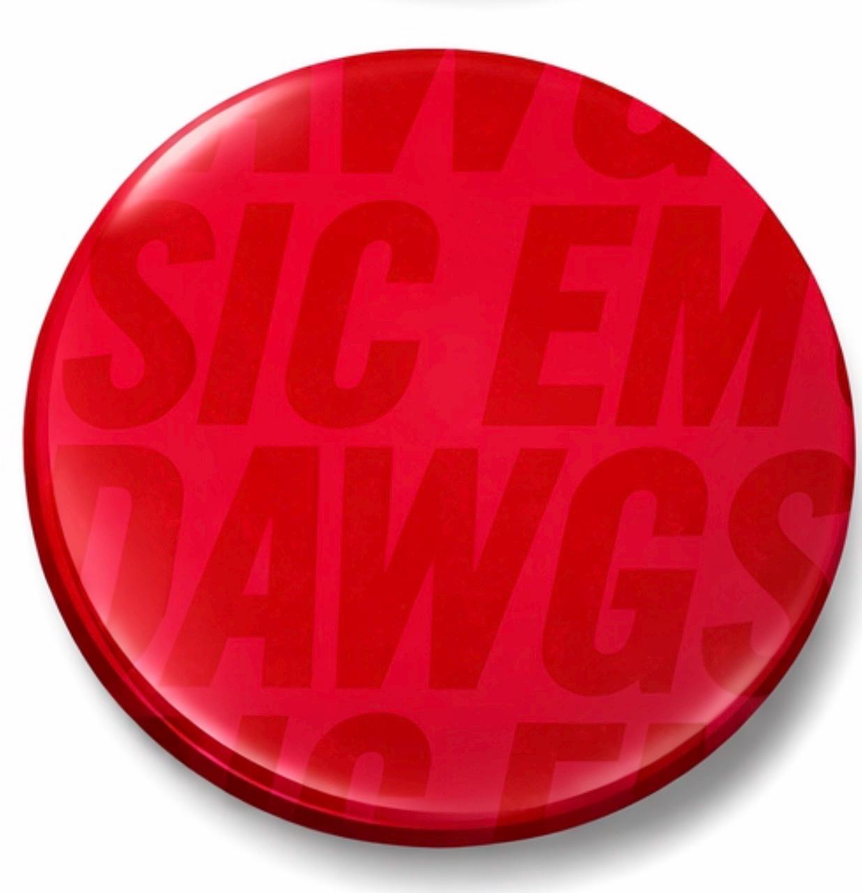 UGA Game Day Button – Georgia Bulldogs Football Tailgate Accessory – Sorority Pin