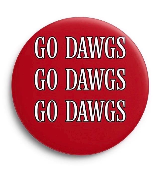 UGA Game Day Button – Georgia Bulldogs Tailgate Accessory – Sorority Football Pin