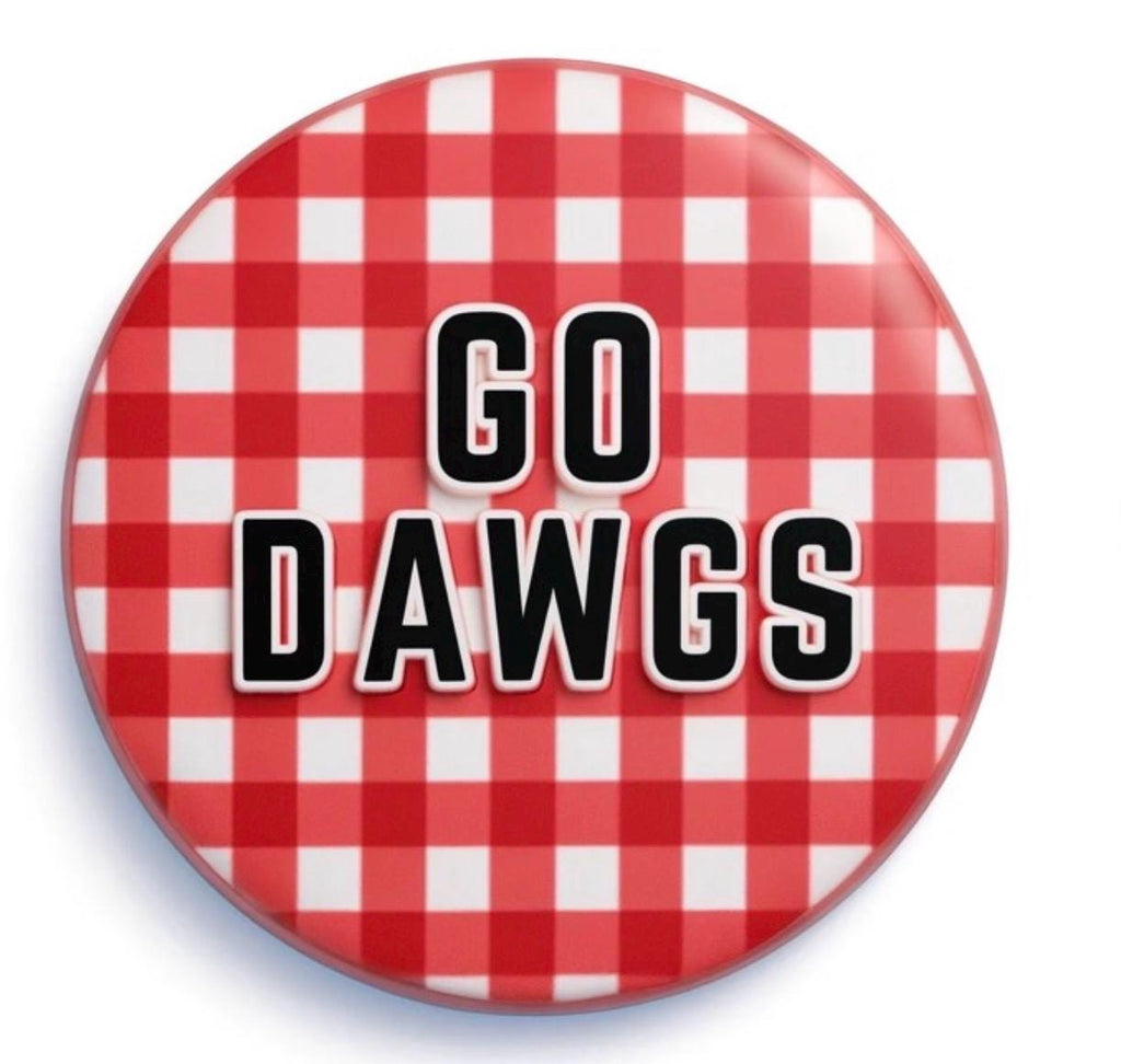 UGA Game Day Button – Georgia Bulldogs Spirit Pin – Tailgate Accessory – Sorority Day