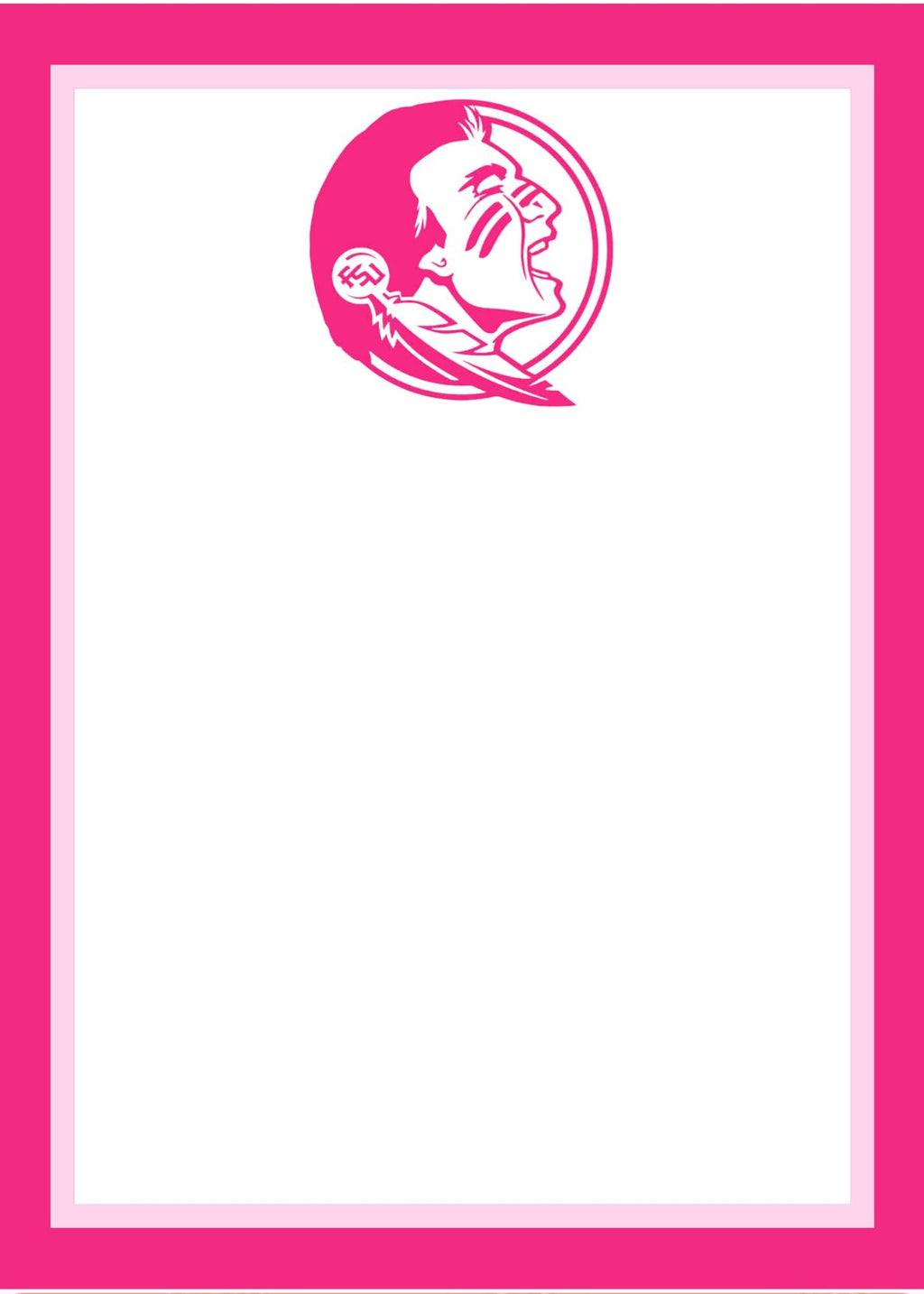Florida State University Notepad | FSU Gameday Checklist | Seminole Fan Gift | College Student Stationery