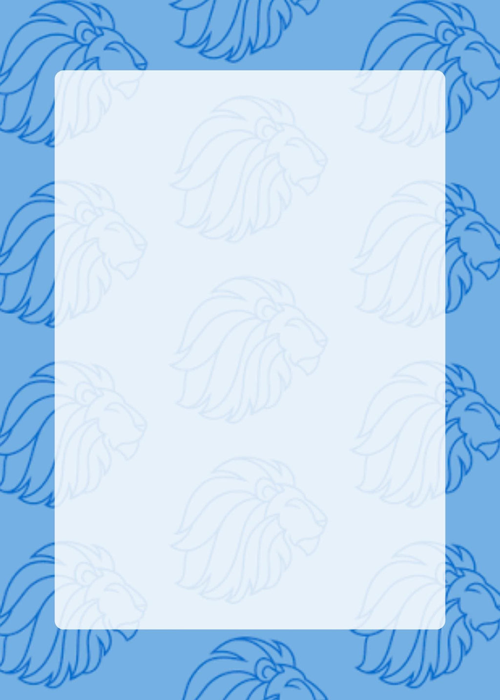 Alpha Delta Pi Notepad, ADPi Sorority Stationery, College Desk Pad, Lion Design