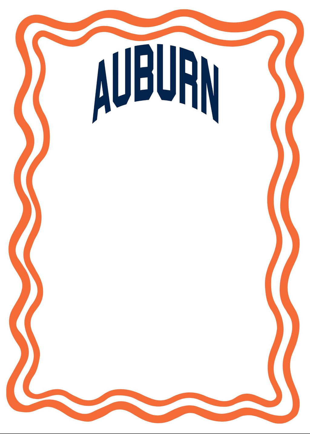 Auburn Inspired Notepad |  Gameday Checklist | Inspired War Eagle Fan Gift | College Student Stationery