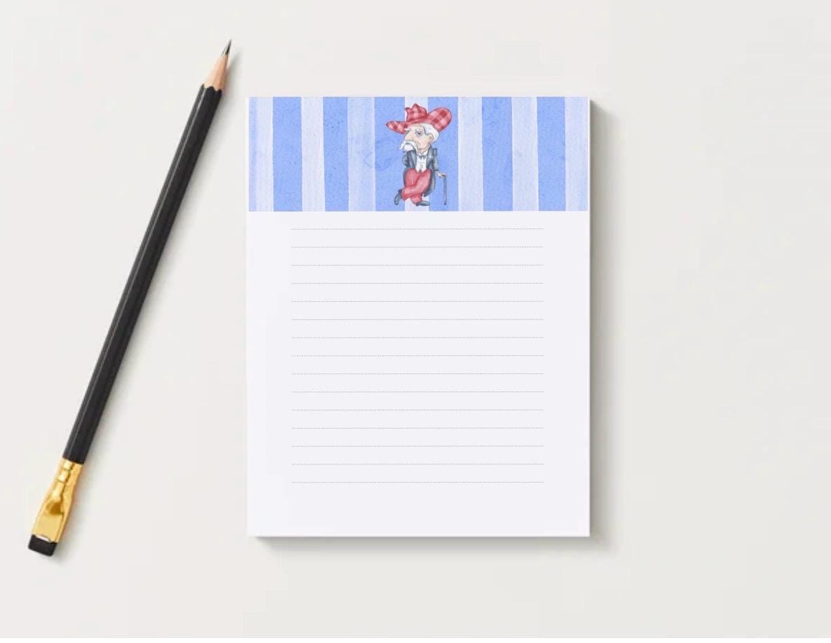 Ole Miss Rebels Gameday Checklist Notepad | College Student Stationery