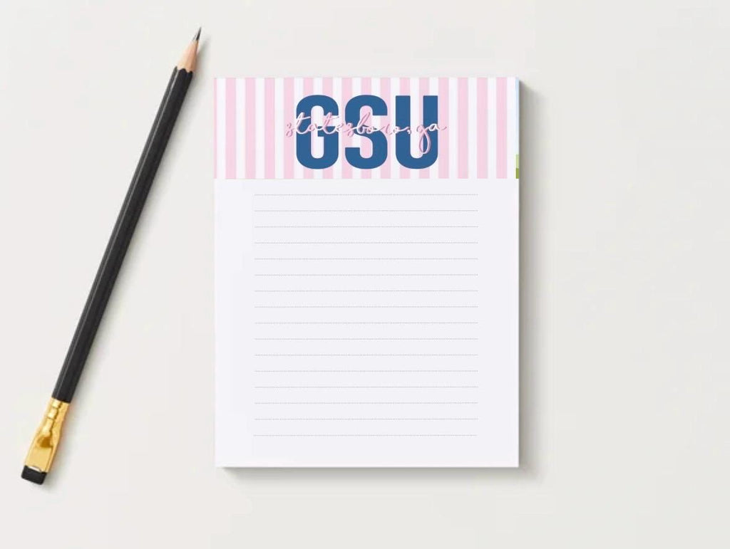 Georgia Southern University Notepad | Gameday Checklist, Eagle Fan Stationery