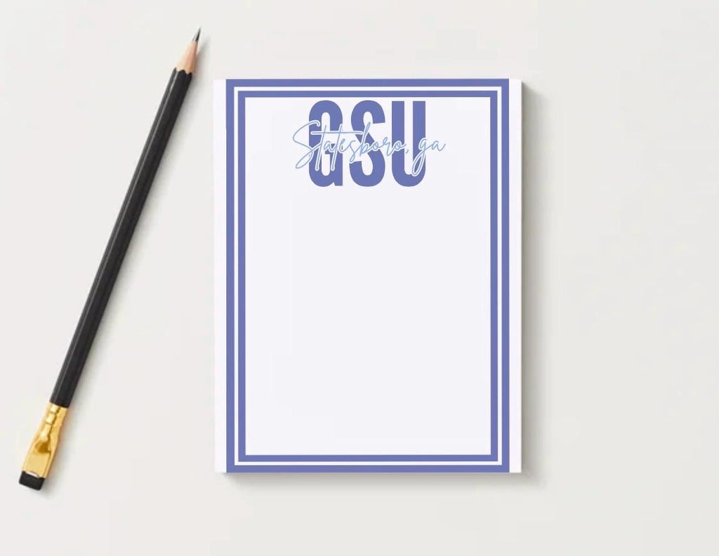Georgia Southern University Notepad | Gameday Checklist, Eagle Fan Stationery