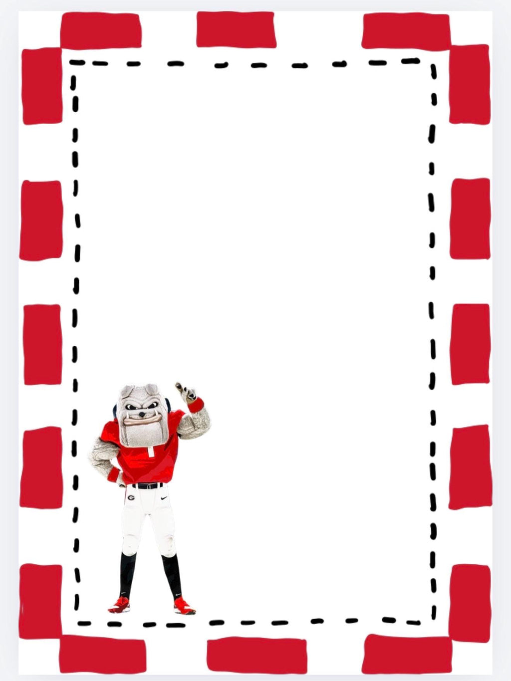 University of Georgia Notepad | UGA Gameday Checklist | Bulldog Fan Gift | College Student Stationery