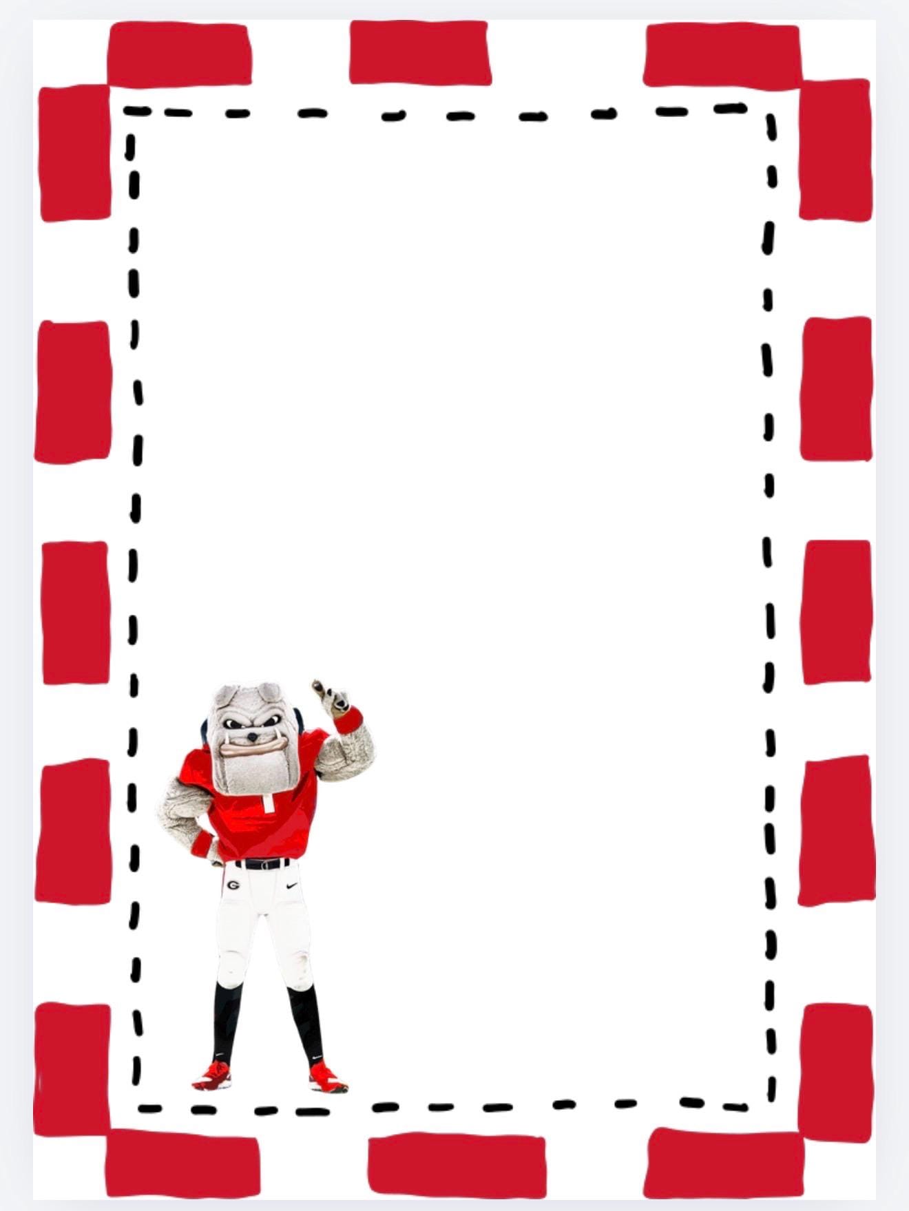 University of Georgia Notepad | UGA Gameday Checklist | Bulldog Fan Gift | College Student Stationery
