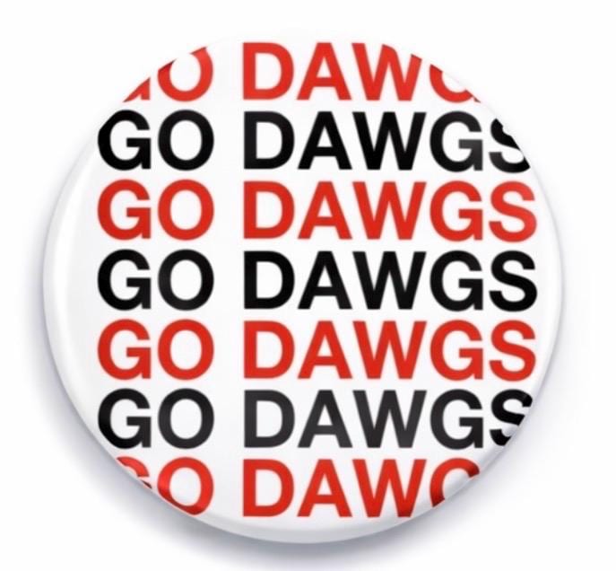 UGA Game Day Button – Georgia Bulldogs Football Tailgate Accessory – Sorority Pin