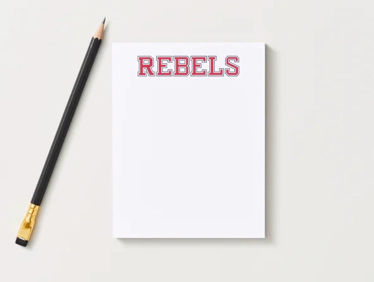 Ole Miss Rebels Gameday Checklist Notepad | College Student Stationery