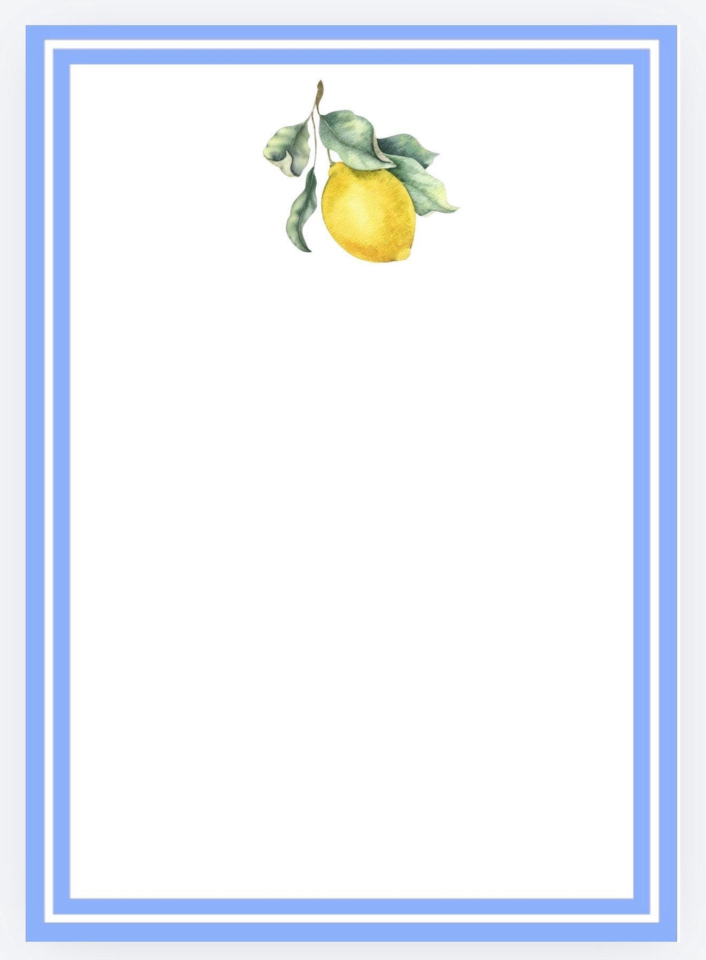 Lemon Notepad, Preppy Summer Stationery, College Dorm Decor, Teacher Gift, Grocery List Pad