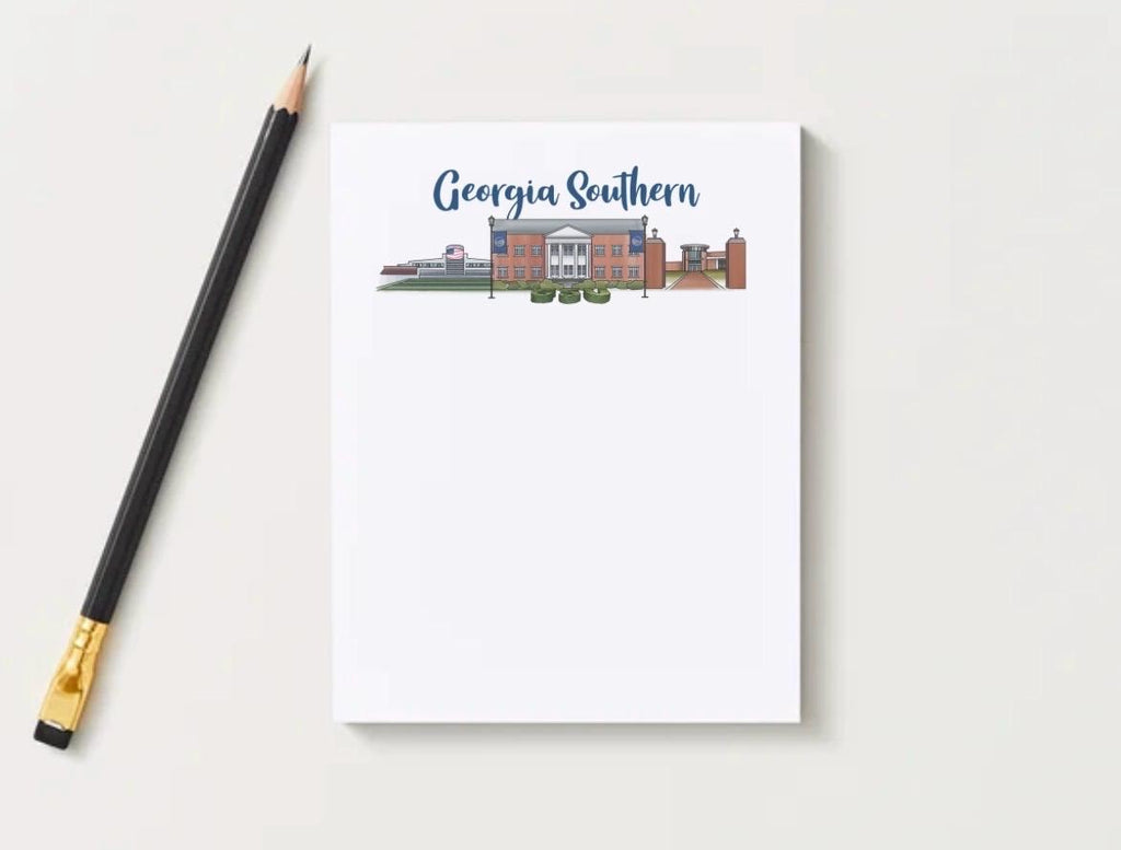 Georgia Southern University Notepad | Gameday Checklist, Eagle Fan Stationery