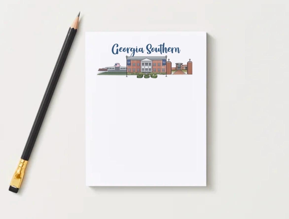 Georgia Southern University Notepad | Gameday Checklist, Eagle Fan Stationery