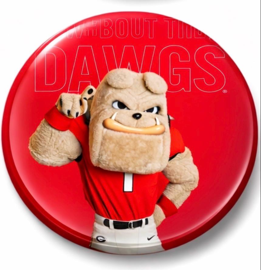 UGA Game Day Button – Georgia Bulldogs Tailgate Accessory – Sorority Pin
