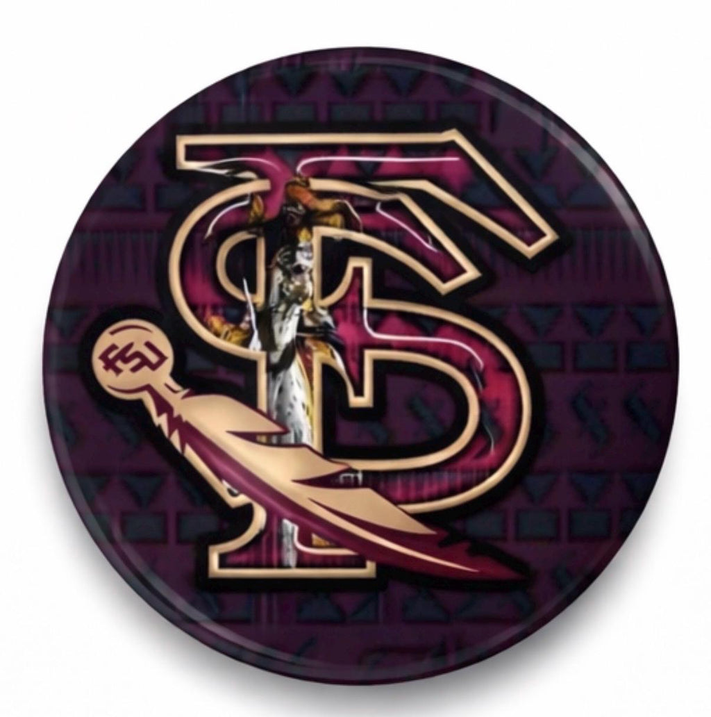 Florida State Seminoles Gameday Button, Garnet Gold Tailgate Accessory, Graduation Gift