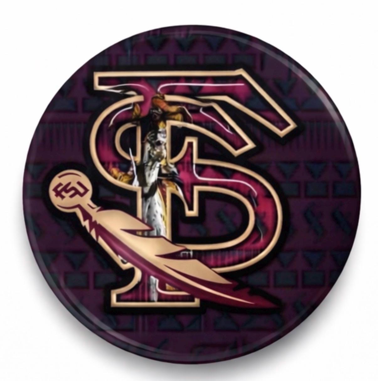 Florida State Seminoles Gameday Button, Garnet Gold Tailgate Accessory, Graduation Gift