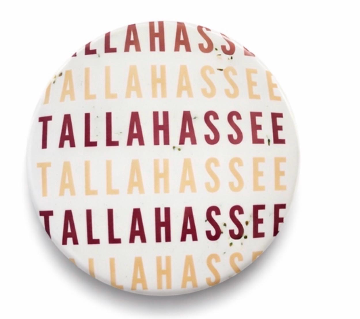 Florida State Gameday Button, Tallahassee Garnet Gold Pin, College Tailgate Accessory