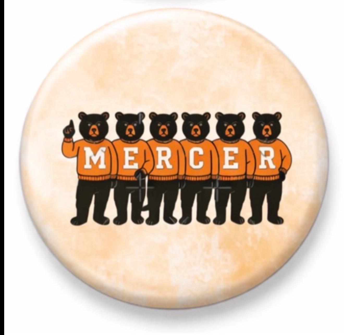Mercer Bulldogs Gameday Button | Orange Black Spirit Pin | College Graduation Accessory