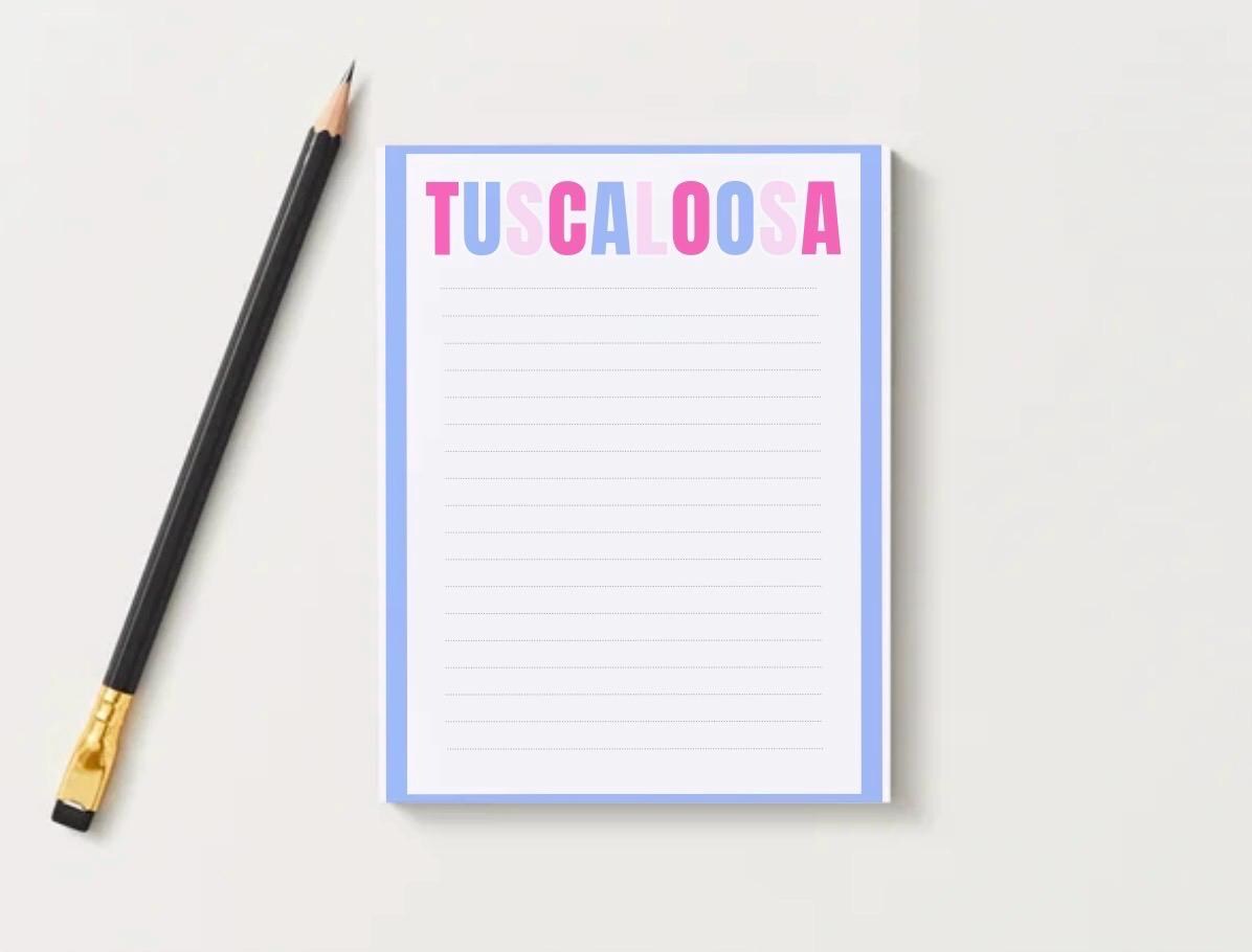 University of Alabama Notepad | Gameday Checklist, Roll Tide Stationery