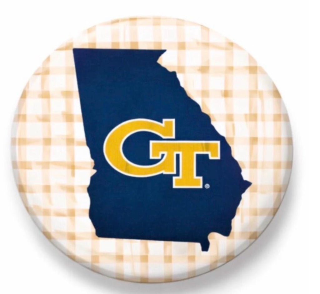 Georgia Tech Yellow Jackets Gameday Button Pin | College Game Day Accessory