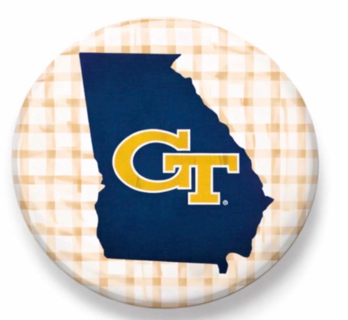Georgia Tech Yellow Jackets Gameday Button Pin | College Game Day Accessory
